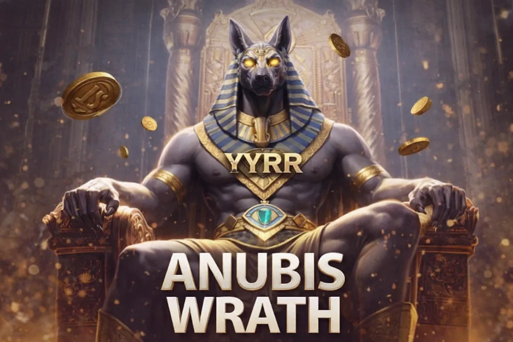 Anubis Wrath permainan digital bertema Mesir kuno dengan nuansa misterius di YYRR