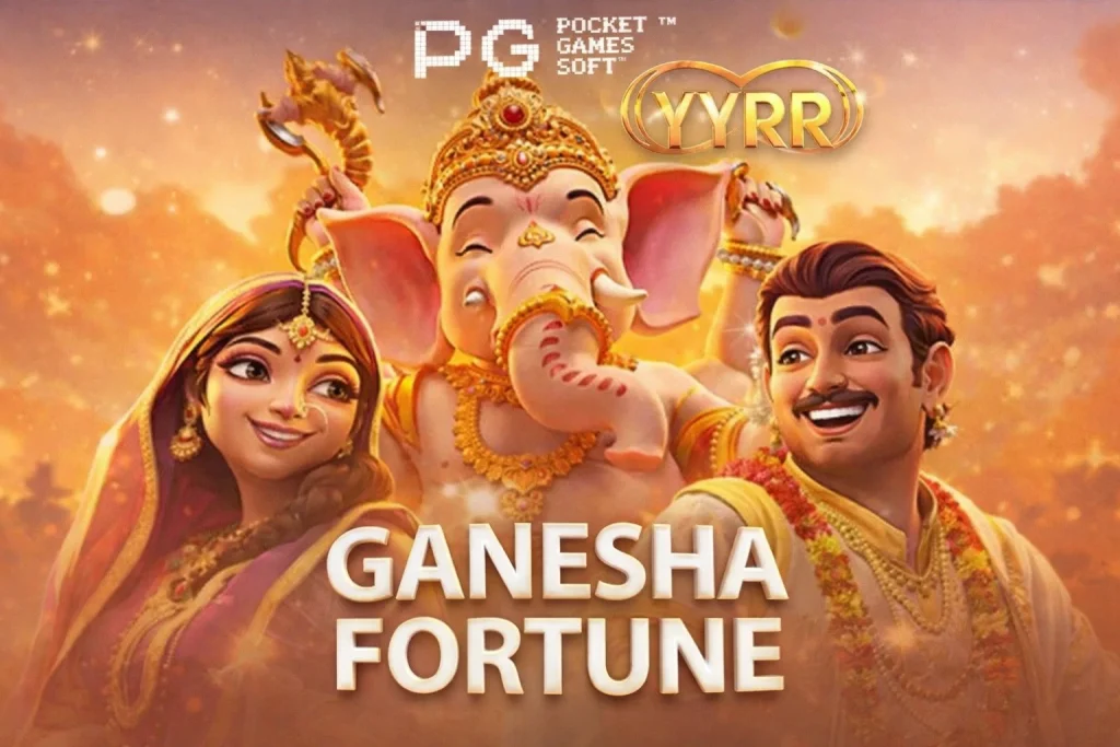 Tampilan permainan GANESHA FORTUNE di platform YYRR dengan nuansa budaya yang hangat dan visual klasik
